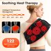 Heated Waist Massager Light Decompression Lumbar Support Belt Blood Circulation Disc Herniation Relief Electric Infrared Pads
