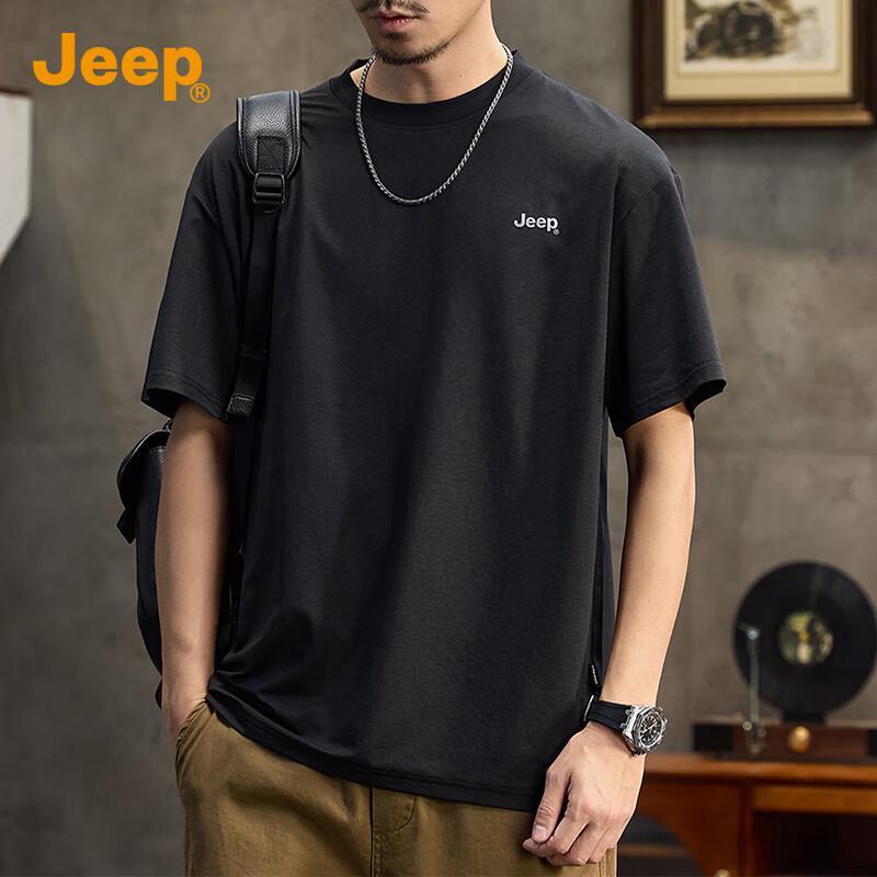 Jeep Мужская антибактериальная футболка из ледяного шелка 7A