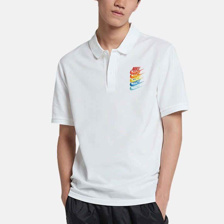Nike Мужские поло Поло-воротник Умеренный прямой крой CI9595-100