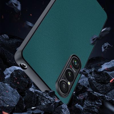 Чехол для Sony Xperia 1 VI из искусственной кожи с текстурой жесткого поликарбоната, ультратонкий чехол для телефона.