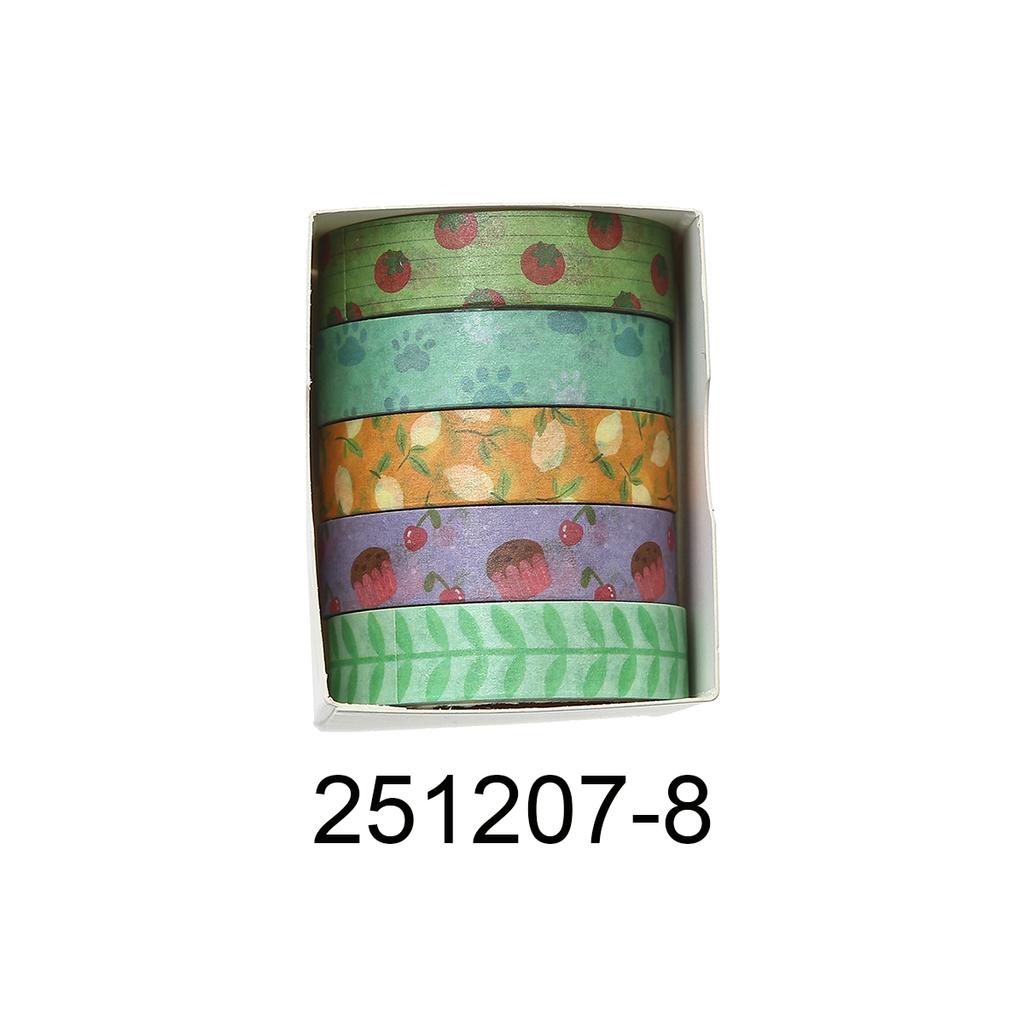Retro Flower vintage Washi tape set, suitable for DIY photo frames, diaries, gift box packaging, exquisite decorative items