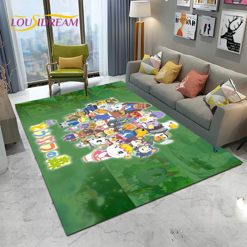 Ковер с рисунком Animal Crossing New Horizons, Ковер для гостиной, спальни, дивана, Придверный коврик, Декор, Детский нескользящий коврик для игр
