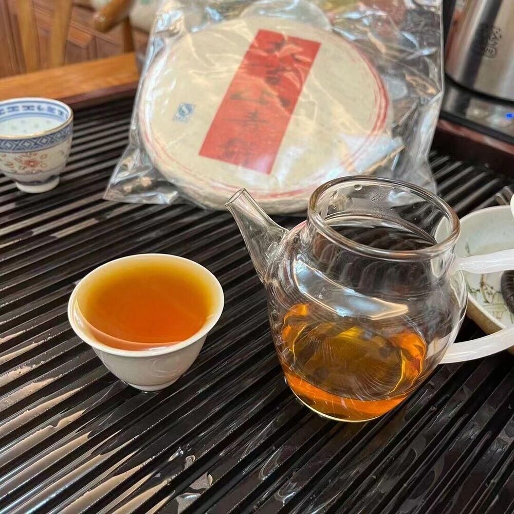 357г Юньнаньский старый пуэр Чай 2009 года Даксуешань Шэн Пуэр Чайный торт Выдержанный чай Пуэр