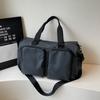 Solid Color Leisure Short Business Trip Travel Bag Simple Commute Outdoor Sports Bag Wet and Dry Separation Multi-pocket Handbag