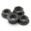 2-50pcs Carbon steel Serrated Flange Lock Nuts Hex Locking Anti-Loose Nut with Washer M2-M16