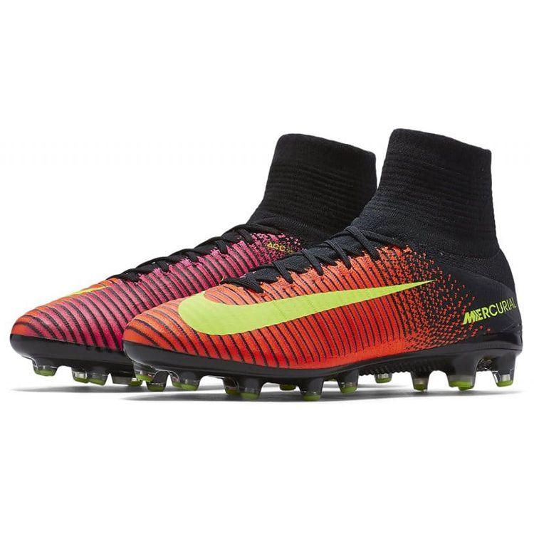 Nike Mercurial Superfly 5 AG-Pro Total Crimson Men Cleats Red Volt-Black-Pink-Blast 831955-870