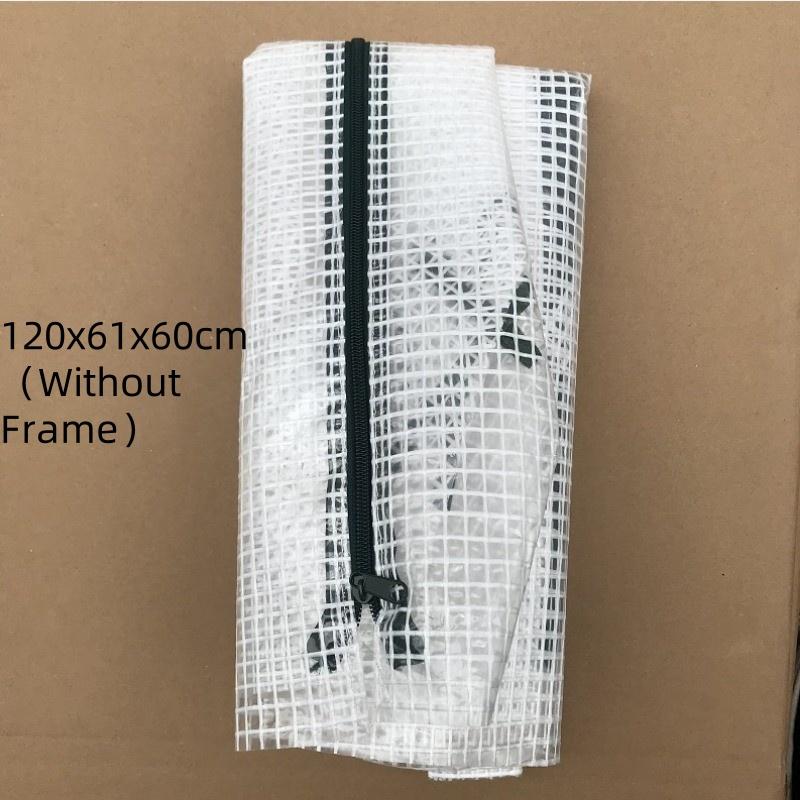 Стойка для цветов из окрашенной стальной трубы в туннельном стиле, переносная теплица для суккулентов, навес для выращивания горшечных растений с теплоизоляцией