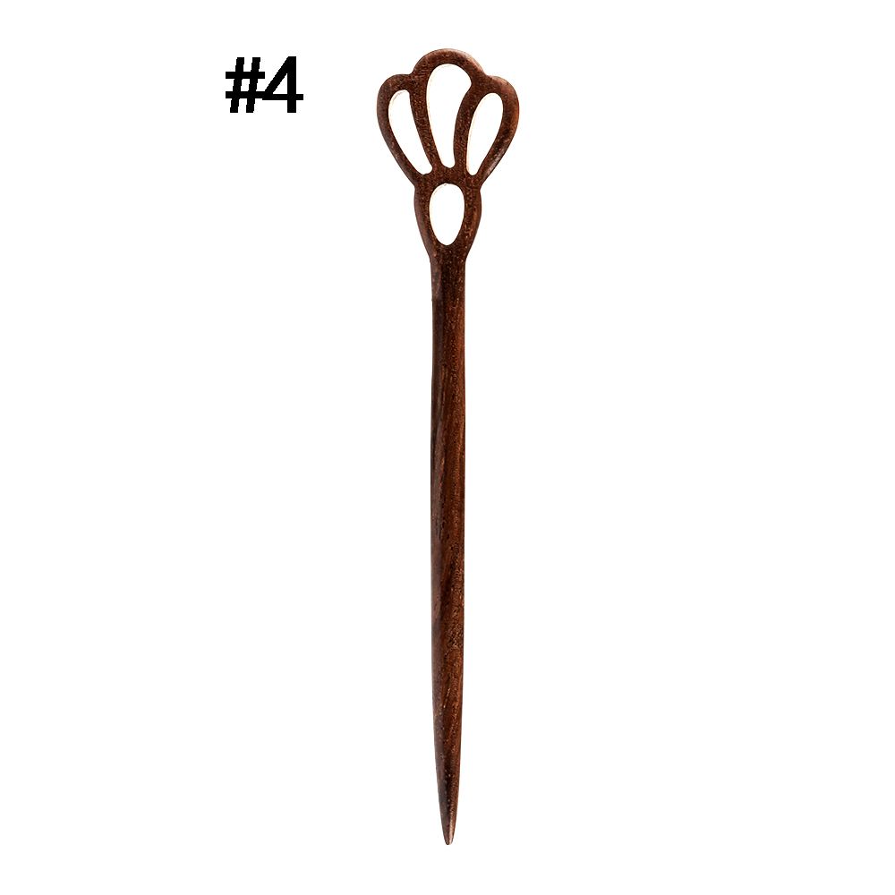 Women Sandalwood Carved Handmade Hairpin Chopstick Hair Stick Styling Tools Hair Accessories