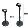 Desktop Microphone Stand with Microphone Holder, Adjustable Height, Black, Compact, Simple Design for Meetings and Speeches (1 Black Item)