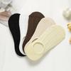 Женские хлопковые носки с низким вырезом на подкладке, женские нескользящие скрытые невидимые носки на плоской подошве, летние носки-лодочки