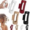 Flexible Ponytail Hairpins Soft Non-Slip Matte Barrettes New Unsnappable Claw Clip  For Women
