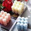 Korean Fashion Cube Wax Fragrance Candle Creative Rose Scented Candles Home Geometric Decoration Cube Wax Fragrance Candle