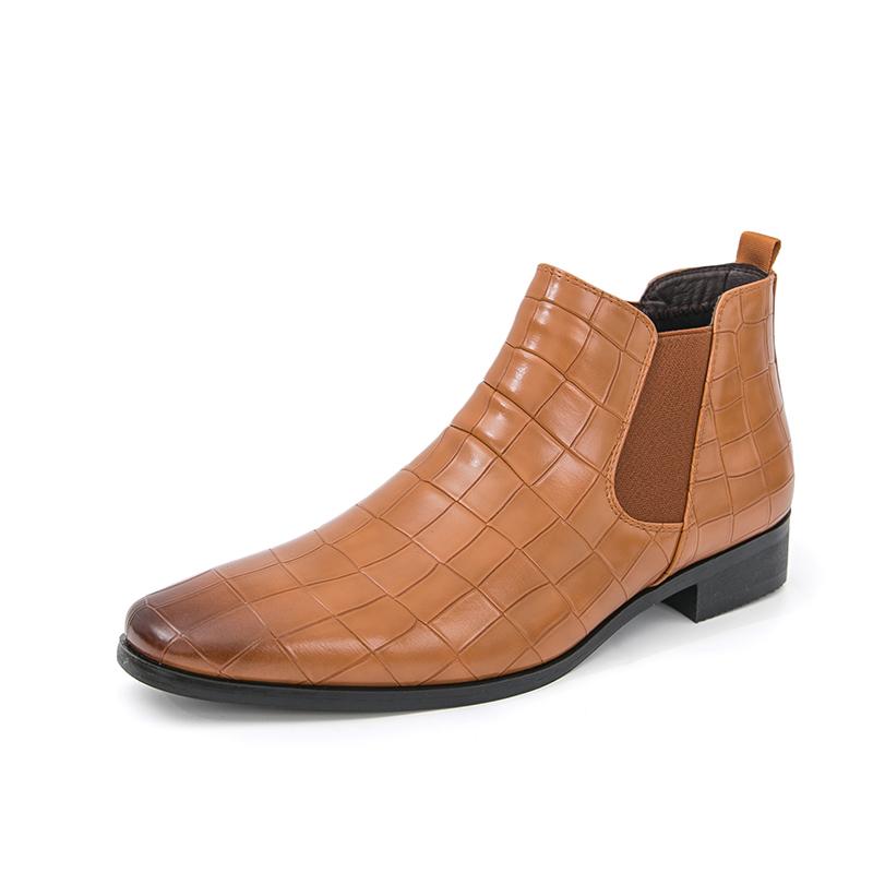 Высококачественные мужские остроносые деловые повседневные ботильоны, модный бренд, мужские зимние, новый стиль, удобные кожаные ботинки челси