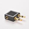 3,5 мм стерео Aux Jack 2 штекера на 1 штекер F-разветвитель для наушников аудиоадаптер 107