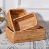Rattan Woven Storage Basket Photography Props Organizer Multipurpose Handmade Sundries Accessories
