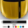 HAT1 Car Front Bonnet Hood Stickers Vinyl Decals Exterior for Volkswagen VW CADDY Emblem Body Anti Scratch Film Stripe Accessories