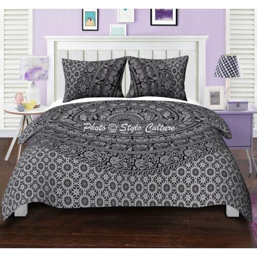 Постельное белье с индийской мандалой, пуховое одеяло/дуна/пододеяльник королевы/короля/одинарного размера, плед