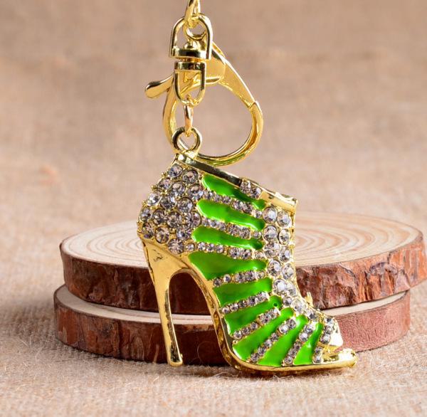 Korean Rhinestone High Heels Keychain: Multiple Colors, Stylish Design AVE