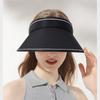 Женская летняя шляпа с большими полями и защитой от ультрафиолета, регулируемая, открывающая лицо, шапки-бини из дышащего материала