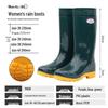 Waterproof Women's Fashion Long Rain Boots - Wear-resistant, Non-slip Rubber for Commuting or Kitchen Use