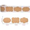 300 Pieces Vintage Kraft Labels Self-Adhesive Kraft Paper Tags for Party DIY Stickers Packaging Mason Jars Gift