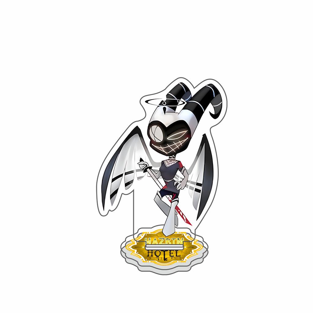 Аниме Фигурка Hazbin Hotel Чарли Морнингстар Вагги Аластор Акриловая подставка для фигурки Настольное украшение Фестивальный брелок