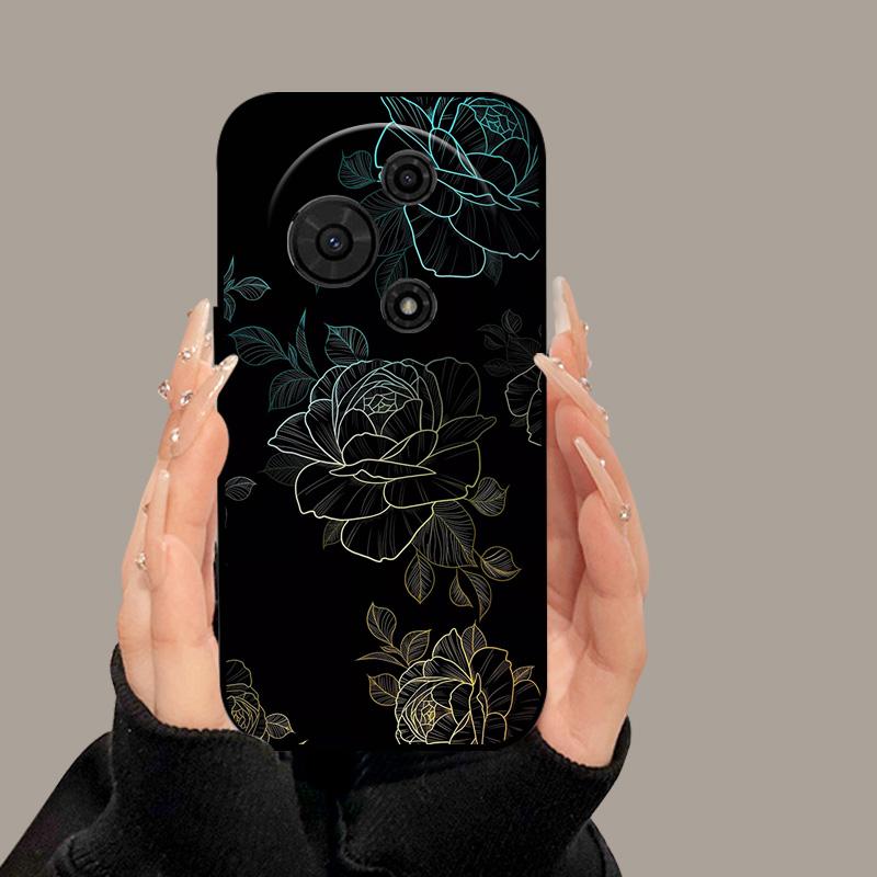 For TCL 605 T517D Case Cute Cartoon Painted Soft Silicone Cover for TCL 60 SE TCL605 60SE Luxury Shockproof Bumper Fundas Cases