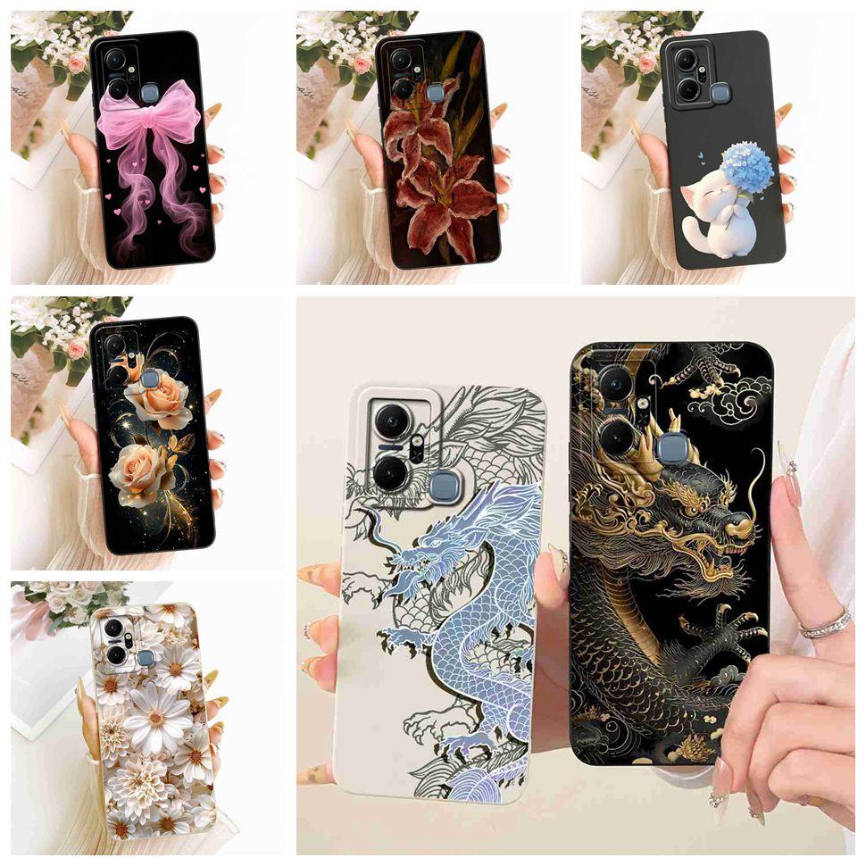 For Infinix Smart 6 Plus Case X6823C X6823 Cool Dragon Cover Soft Silicone Casing For Infinix Smart6 Plus 6Plus Back Cover