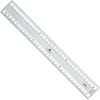 Transparent Ruler - GRAPHOPLEX - 30 Cm - 2 Bevels - Embossing - Altuglas