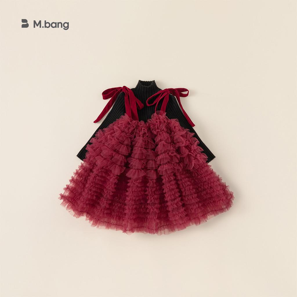 Princess Girl Christmas Dress Set With Tulle And Tie For Holiday Celebration