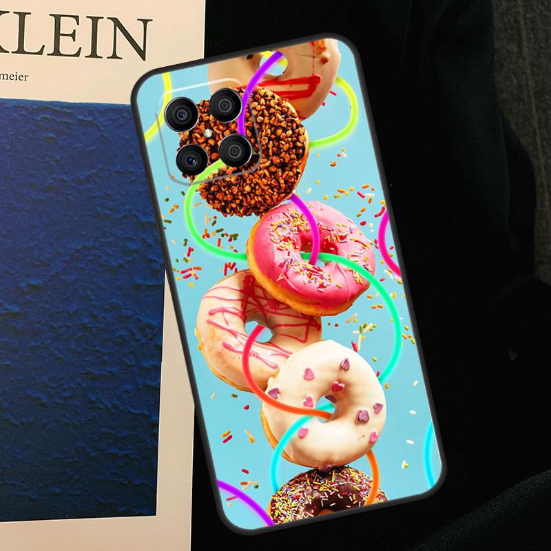 Macarons Cake Dessert Cute Case For Honor X8b X9b X9a X8a X8 X9 X9c 50 70 90 Lite Honor 200 Lite Magic 5 6 7 Pro Cover