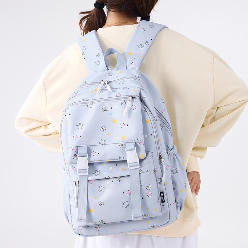 Рюкзак большой вместимости с принтом, студенческий школьный рюкзак, легкий рюкзак