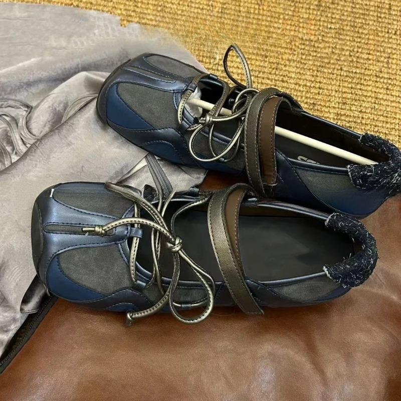Square Toe Marie Janes Shoes Women Flat Sandals Ballet 2025 Trend Summer Sport Casual Sneaker Shoes Shallow Loafers Zapatillas