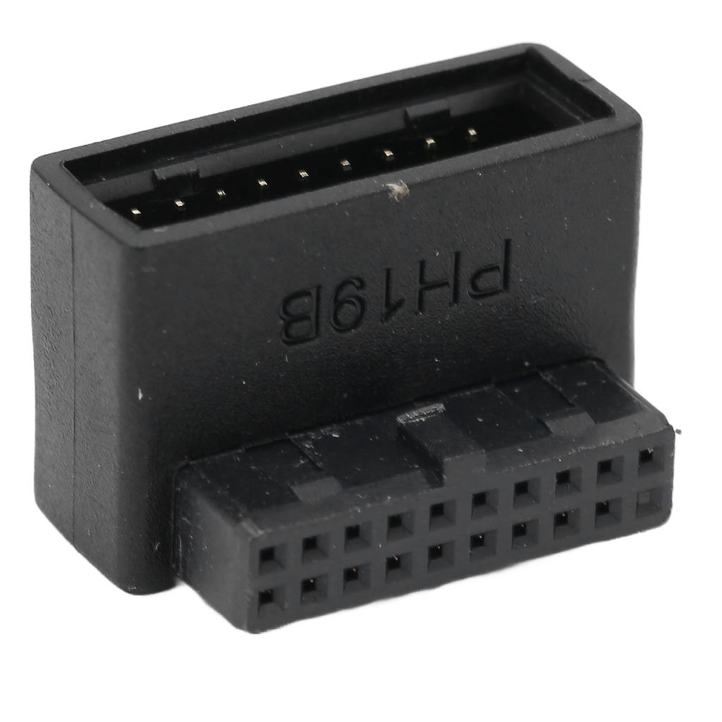 USB Front Panel Adapter Front Panel Socket 90 Degrees  Elbow USB3.0 19Pin To 20Pin Header Adapter for PC