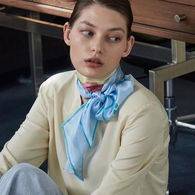 ANA MAISON Anamaison Lager Long Petit Silk Scarf [PML-1408]