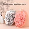 Губка для ванны, ультрамягкая, быстро пенящаяся, двухсторонняя отшелушивающая перчатка из люфы из искусственного шелка для душа для дома