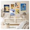 Vintage Wall Kraft Posters Coated Wall Stickers Home Decoration Pictures Retro Ski In Alps Switzerland Canvas Painting Skiing