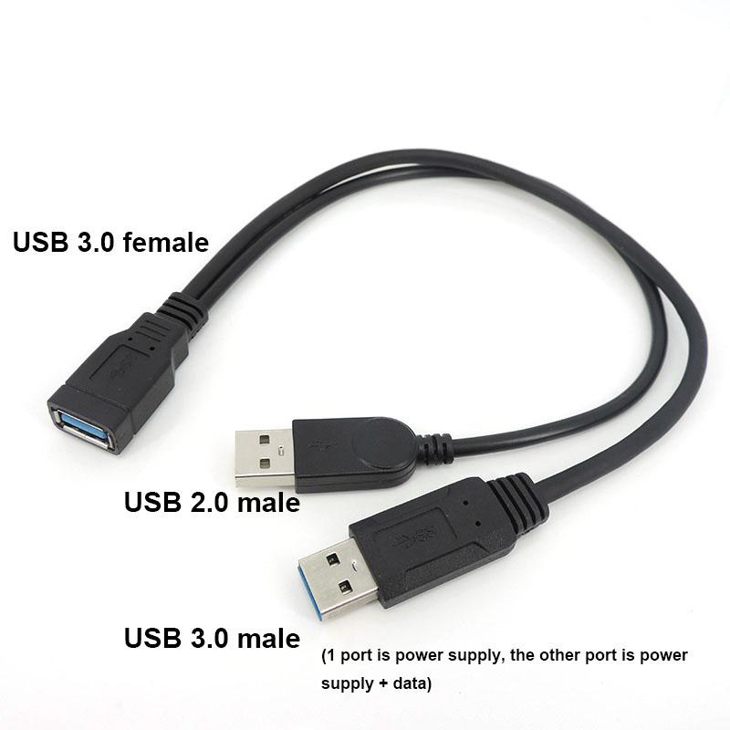 USB 2.0 3.0 A «мама» на двойной USB «папа» 2 двойной USB 2.0 источник питания «папа» «мама» разветвитель удлинительный кабель для зарядки принтеров ПК