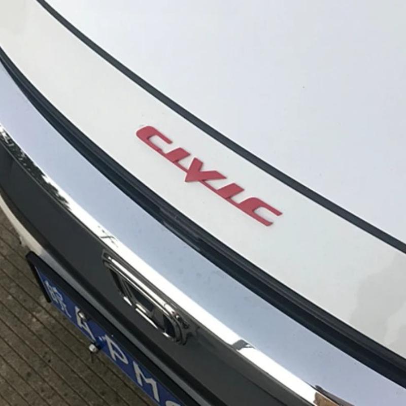 Наклейка на багажник автомобиля с логотипом Civic Алюминиевая эмблема Декоративные аксессуары Для Fit Jazz Accord Pilot CRV Odyssey Passport City Shuttle