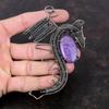 Purpurite Pendant Copper Wire Wrapped Pendant Dragon Pendant Gemstone Pendant Handmade Copper Wire Jewelry Anniversary Gift Elegant Pendant