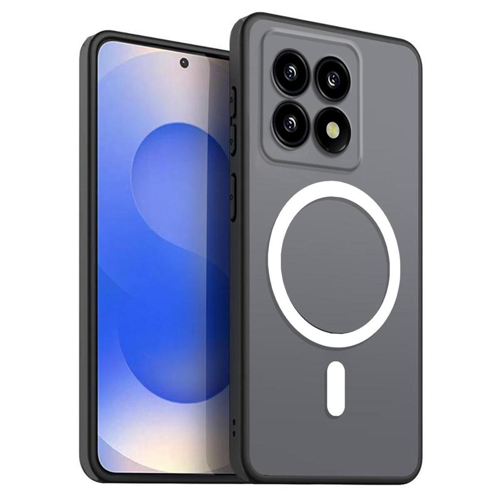 Магнитный железный кольцевой чехол для телефона для Xiaomi 15T, 14T, 14T Pro, матовый мягкий ТПУ, противоударная крышка