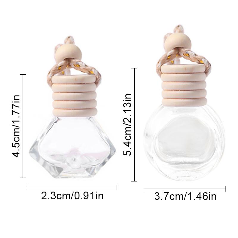 Автомобильные подвески для духов, креативная пустая бутылка, сделай сам, освежитель воздуха, украшение для духов, для эфирных масел, стеклянная подвеска