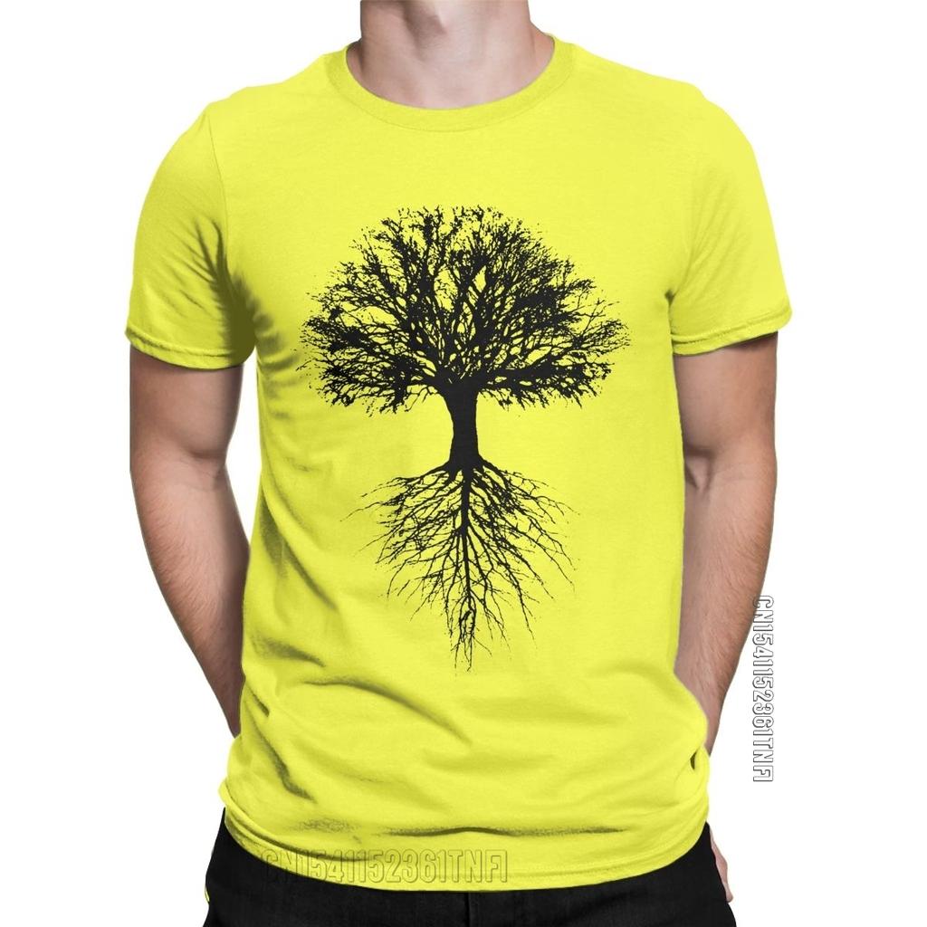 Awesome Tree of Life T-shirt Men's O Neck Cotton T-shirt Natural Classic Casual Comfort Short Sleeve Summer T-shirt