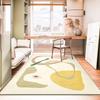 Light Color Spring Light Luxury Living Room Carpet Floor Mat Small Fresh Flower Abstract Bedroom Carpet Splicing Bedside Blanket