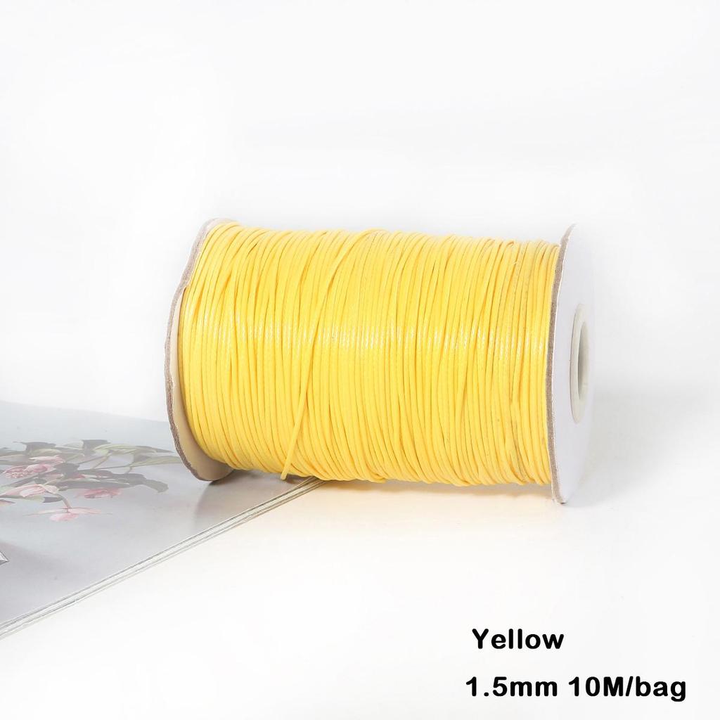 Разноцветные вощеные хлопковые шнуры для макраме, ювелирные бусины, изготовление ювелирных изделий своими руками