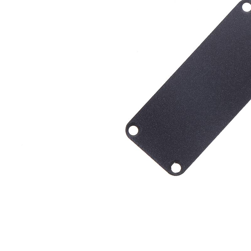 Алюминиевый корпус для приборной панели Pcb, корпус для электронного проекта, панели, винты, встроенные пазы, черный цвет 80X50X20 мм