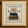 Набор для рукоделия Вышивка Кот и Книга Набор для вышивания крестом Сделай сам