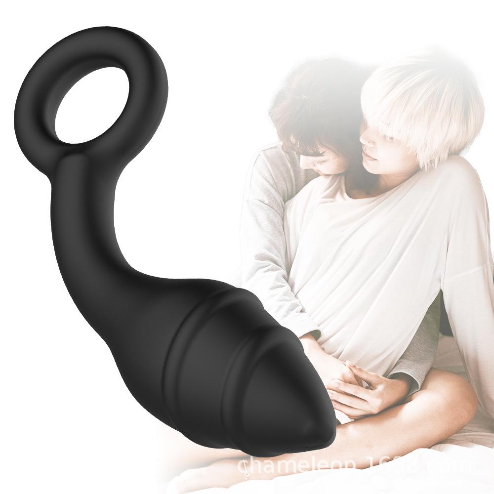 Rear Pull Ring Bead Anal Dilator for Female Masturbation and Deep Insertion