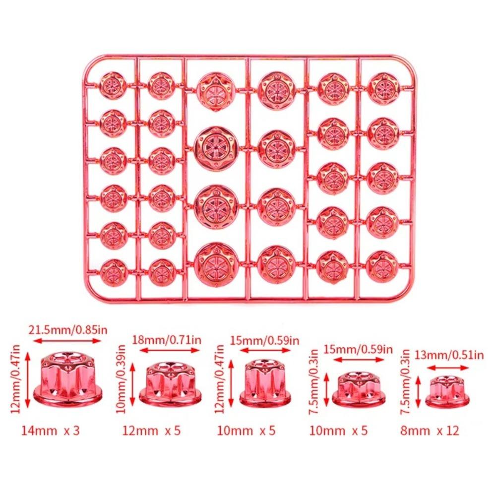 30PCS/Set Plating Motorcycle Head Screw Cover Motorcycle Screw Cap  Modification Accessories