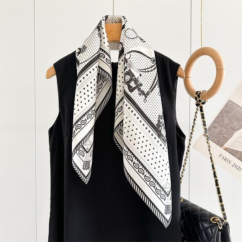 Luxury12 Mmi Silk Scarf Shawl for Women Summer Sunscreen Neck Protection Harness Versatile 100% Mulberry Silk Square Scarf Shawl